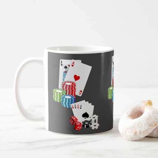 Cartes Ace Mug (Avec donut)