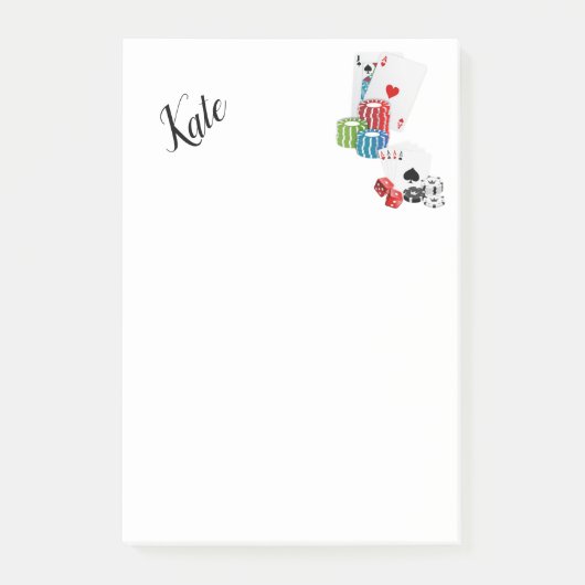 Cartes Ace Post-it Notes (Devant)