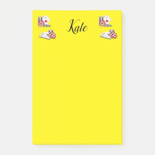 Cartes Ace Post-it Notes (Devant)