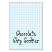 Cartes alimentaires à carreaux bleu pastel (Par défaut)