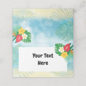 Cartes alimentaires Luau (Extérieur déplié)