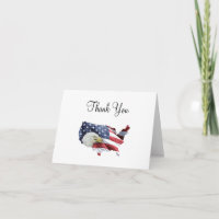 Cartes américaines patriotiques de Merci