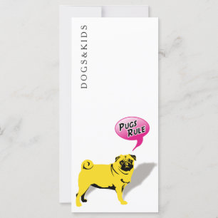 Cartes amusantes de Pug