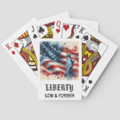 Cartes *** AP16 STATUE DE LA LIBERTÉ Jeu de drapeau améri (dos)