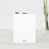 Cartes argentées de Merci de chaussure de talon (Dos)