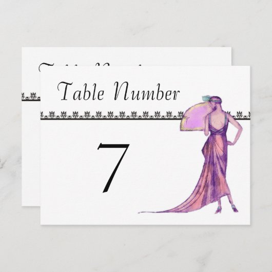 Cartes Art Déco 1920 (Devant / Derrière)