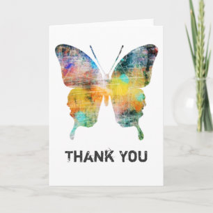 Cartes artistiques de Merci de papillon