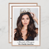 Cartes auto du concours de bronze d'or (Devant / Derrière)