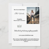 Cartes autographes de glace marbré pour les partic (Dos)