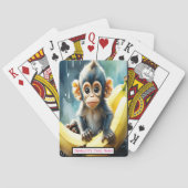 Cartes Baby Monkey et Banana Monogram Jeu de Match pour e (dos)