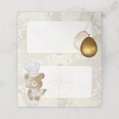 Cartes baby shower Buffet (Extérieur déplié)