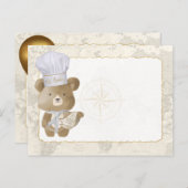 Cartes baby shower Buffet (Devant / Derrière)