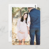 Cartes baby shower Merci (Devant / Derrière)