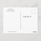 Cartes baby shower Merci (Dos)