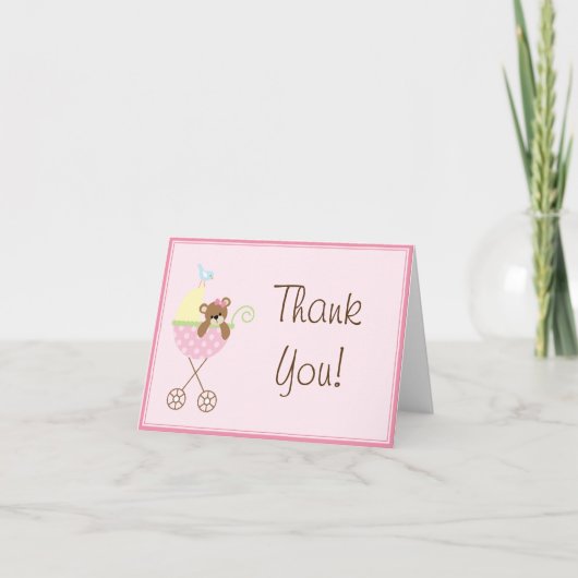 Cartes baby shower Merci (Devant)
