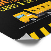 Cartes Baby showers de construction et affiches ca (Coin)