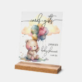 Cartes Baby showers d'ours + Cadeaux (Angle)