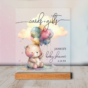 Cartes Baby showers d'ours + Cadeaux