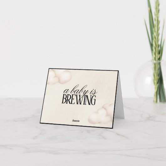 Cartes baby showers pour aliments et boissons (Dos)