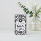 Cartes baroques de rendez-vous de coiffeur de (Debout devant)