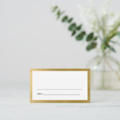 CARTES BAT MITZVAH SIMPLE PROPRE FAUX GOLD BAR (Debout devant)
