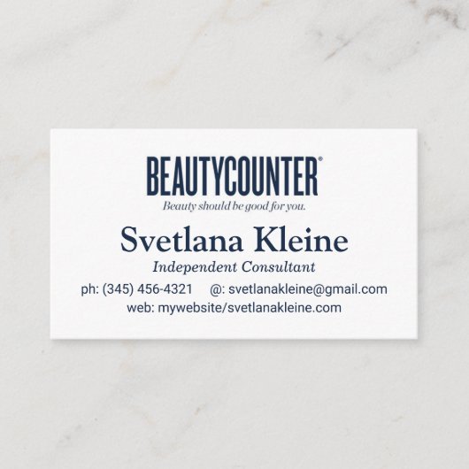 Cartes Beautycounter Scratte Off (Devant)
