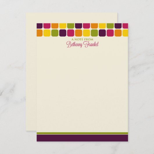 Cartes Bethenny Frankel Custom Flat Note (Devant / Derrière)