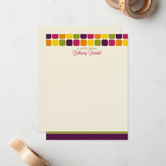 Cartes Bethenny Frankel Custom Flat Note (Devant/Arrière en situation)