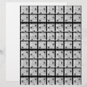 Cartes Bingo Noires (Devant / Derrière)