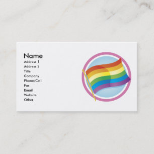 Cartes biz personnalisées Rainbow Flag