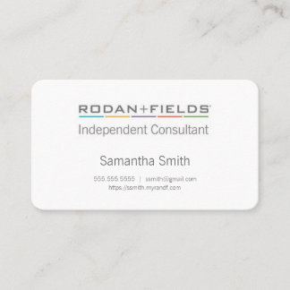 Cartes Biz Régimen avec cases à cocher Couleur