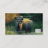 cartes blanches de profil de safari de rhinocéros (Dos)