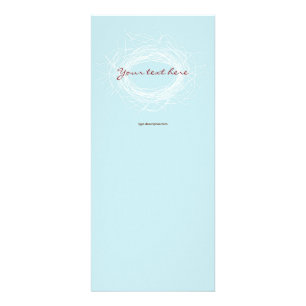 Cartes blanches de support de nid