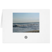 Cartes blanches mariage Merci Beach (Dos Horizontal)