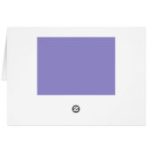 Cartes blanches Pointe Polka (Lavande & Aqua) (Dos Horizontal)