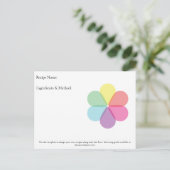 Cartes Blank Recette Design Note par Rhyme & Seaso (Debout devant)