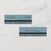 Cartes bleues de maman de fleur (Devant / Derrière)