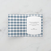 Cartes bleues de Merci de marguerite de pot de (Intérieur)
