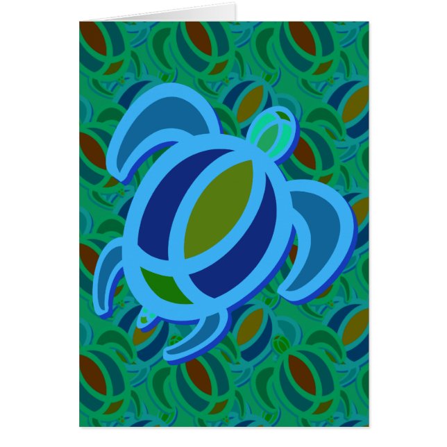 Cartes bleues de tortue de mer (Devant)