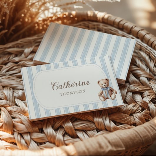 Cartes Bleues Teddy Bear