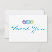 Cartes bleues, vertes, pourpres de Merci de mamans (Dos)