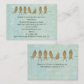 Cartes bleues vintages d'hôtel et de direction (Devant / Derrière)