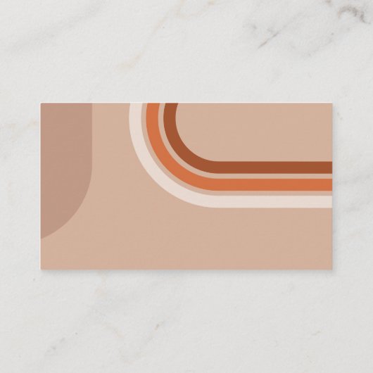 Cartes Boho Abstrait Beige Place (Dos)