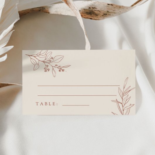 Cartes Boho Floral Place