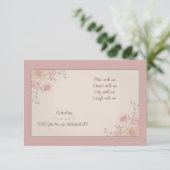 Cartes Bridesmaid Florales Whispers (Debout devant)