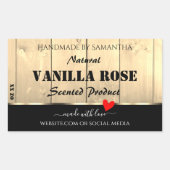 Cartes Brown en bois clair Étiquettes d'emballage  (Devant)