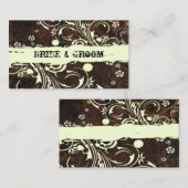 Cartes Brown en cuir moulu (Devant / Derrière)
