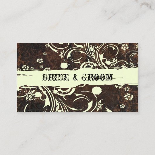 Cartes Brown en cuir moulu (Devant)