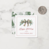 Cartes cadeau de Noël personnalisées (Devant/Arrière en situation)