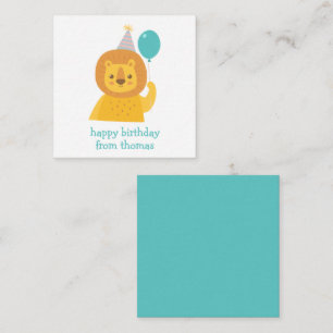 Cartes Cadeau Personnalisées Lion Anniversaire